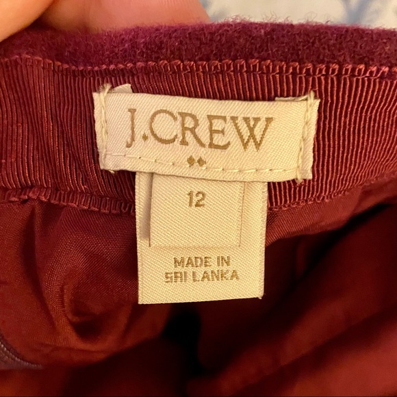 euc jcrew Double-notch wool mini skirt - Picture 3 of 4